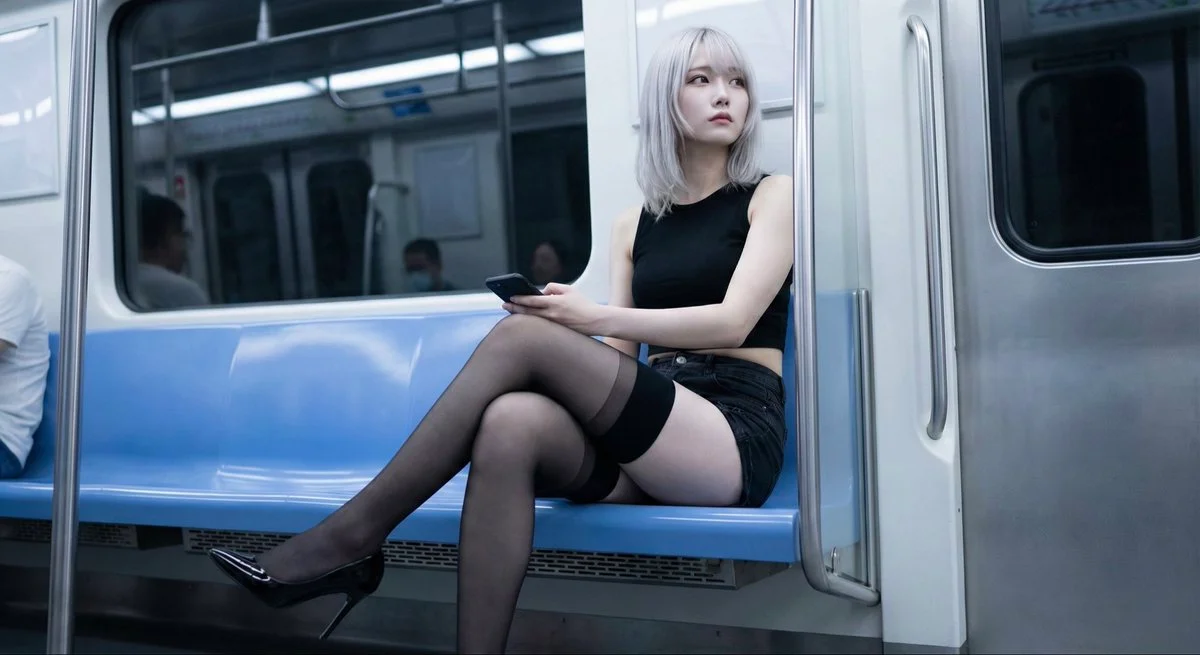 Urban Elegance: A Night on the Subway