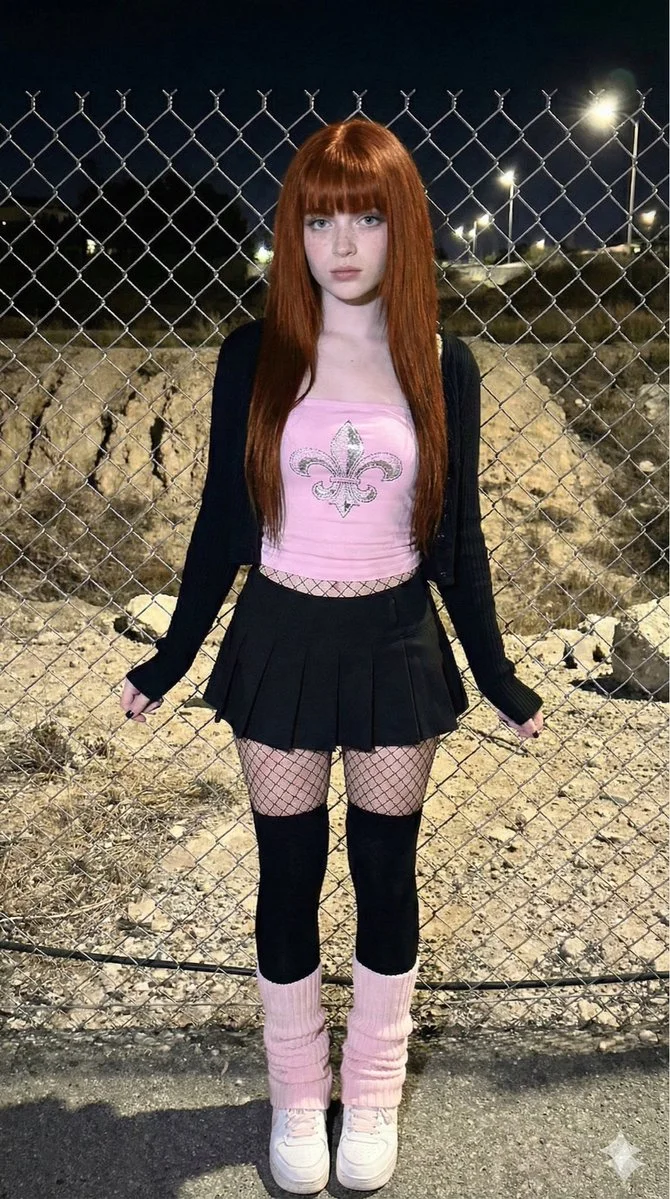 Urban Elegance: A Nighttime Portrait of Edgy Glam