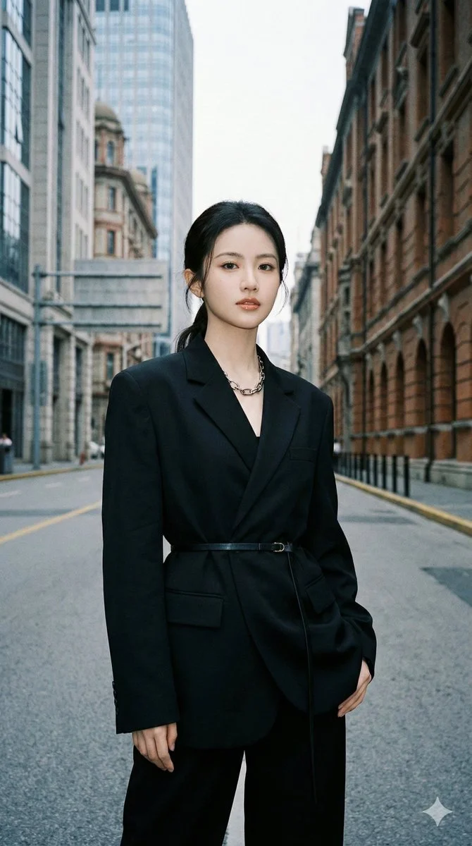 Urban Elegance: A Street Fashion Snapshot