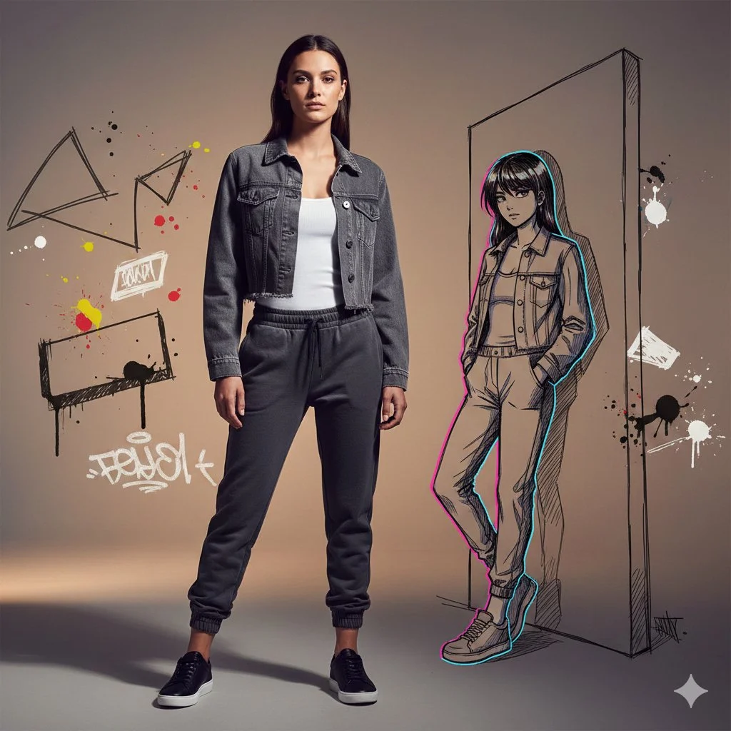 Urban Elegance: Anime Graffiti Unleashed