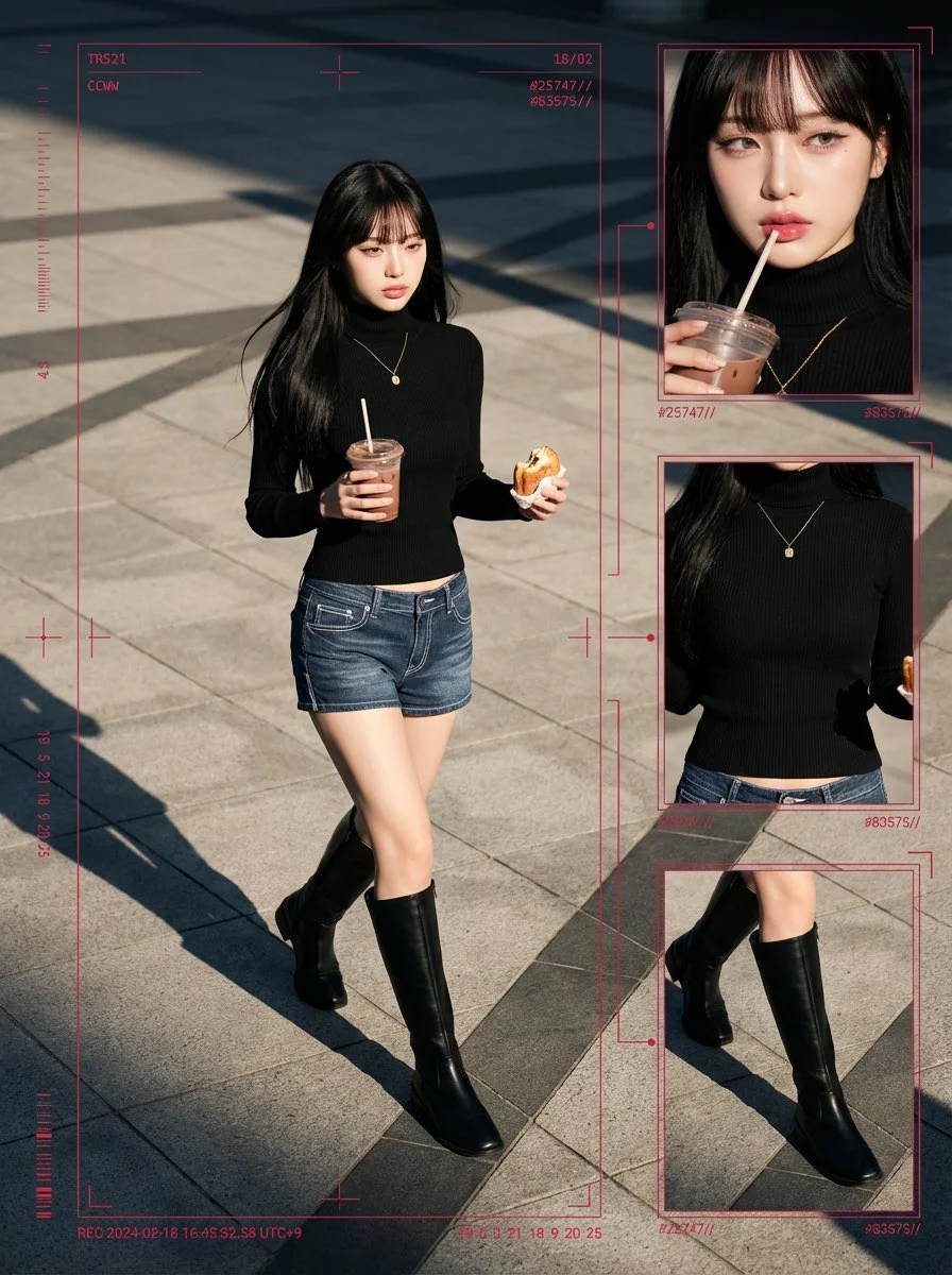 Urban Elegance in Cyber-Grunge: A Fashion Surveillance Narrative