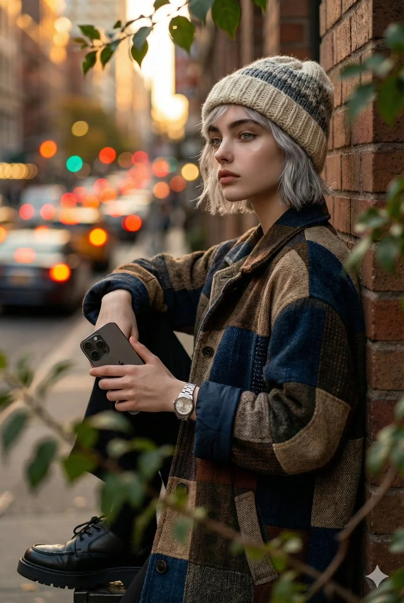 Urban Elegance: Thoughtful Vibes in Oversized Fashion