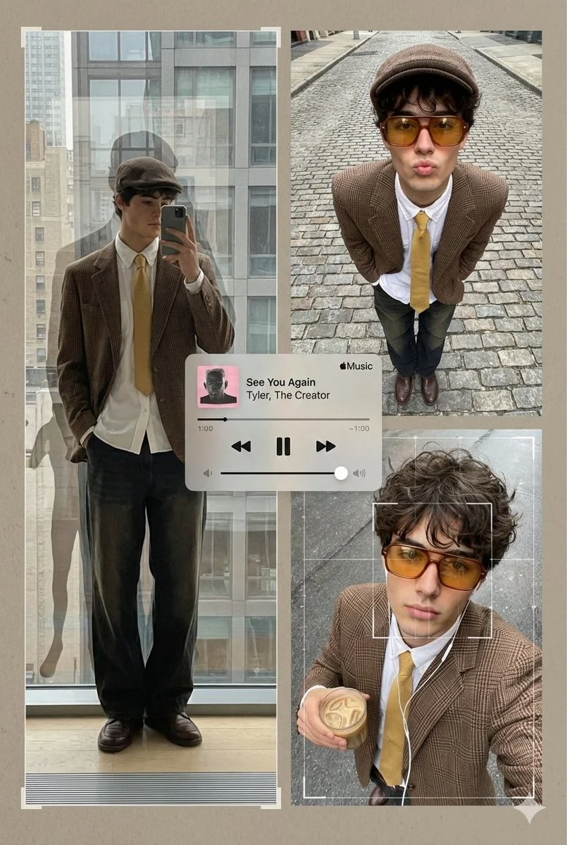 Urban Fusion: A Retro Streetwear Collage