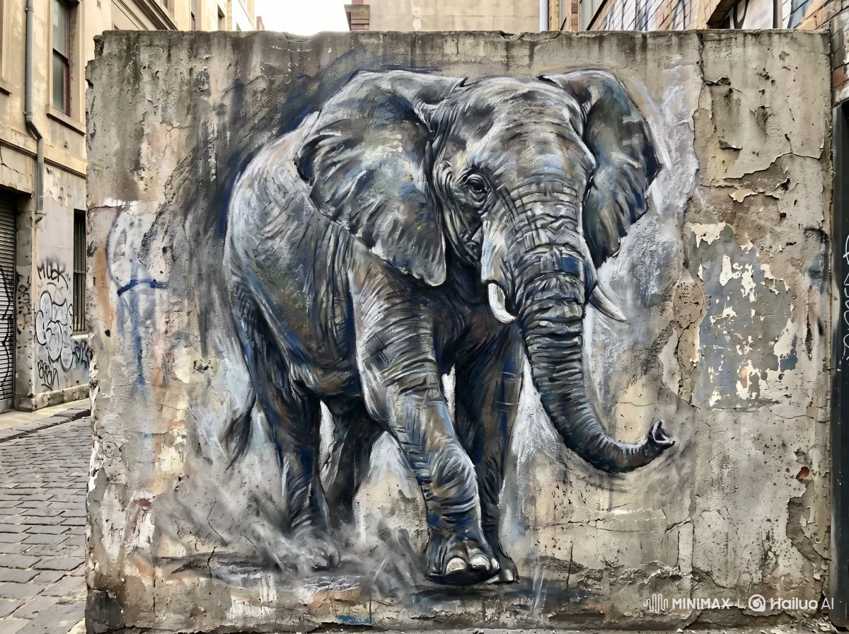 Urban Harmony in Chalk Pastels