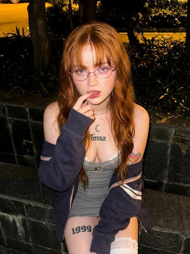 Urban Night Portrait with Moody Streetlight Glow