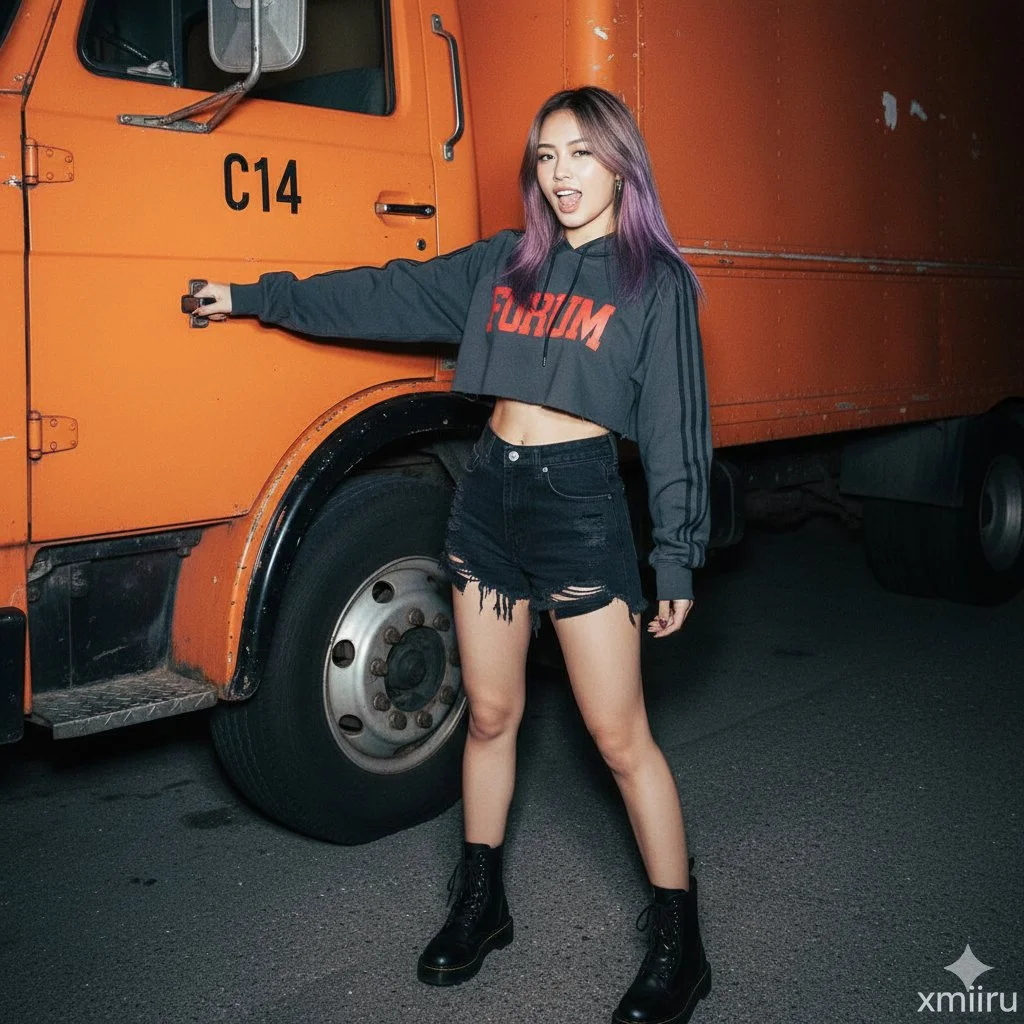 Urban Night Vibes: A Portrait of Boldness