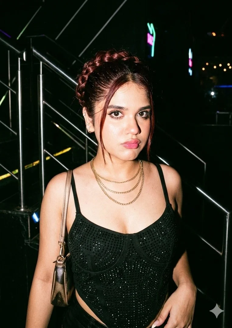 Urban Nightlife: A Glimpse of Y2K Fashion