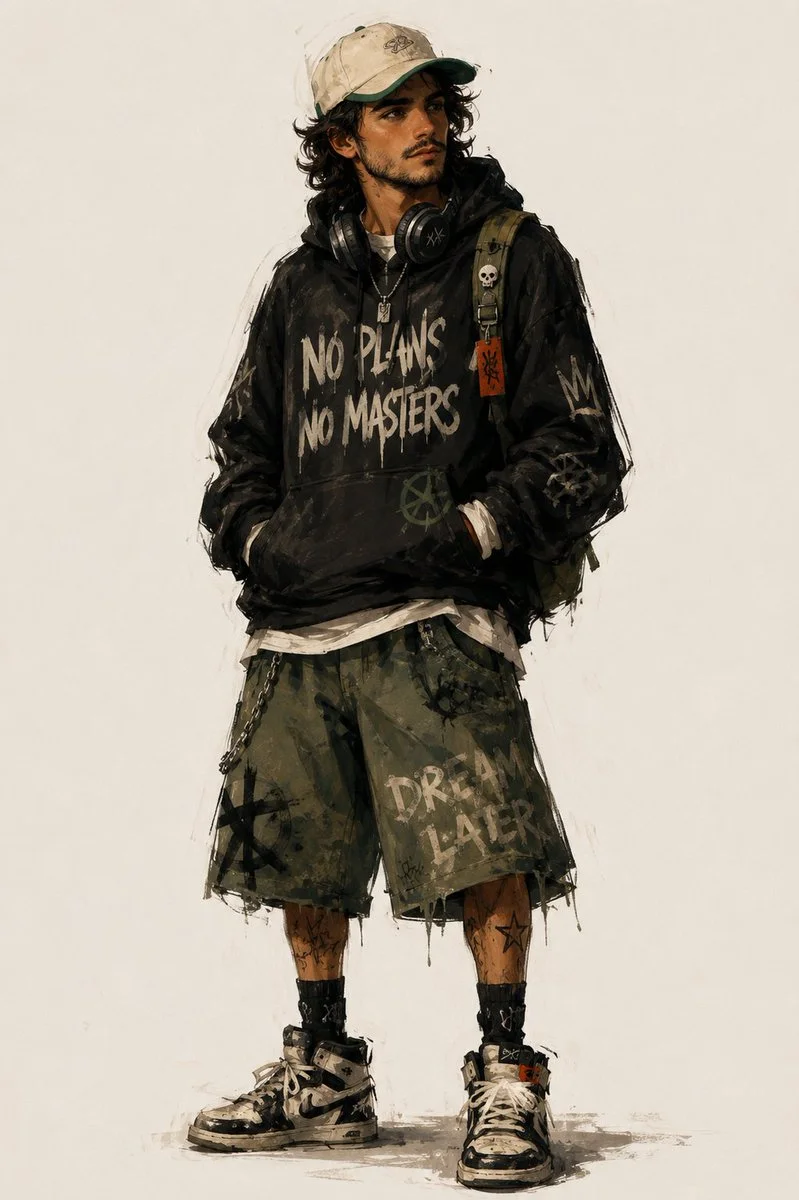 Urban Rebel: A Stylized Fashion Transformation