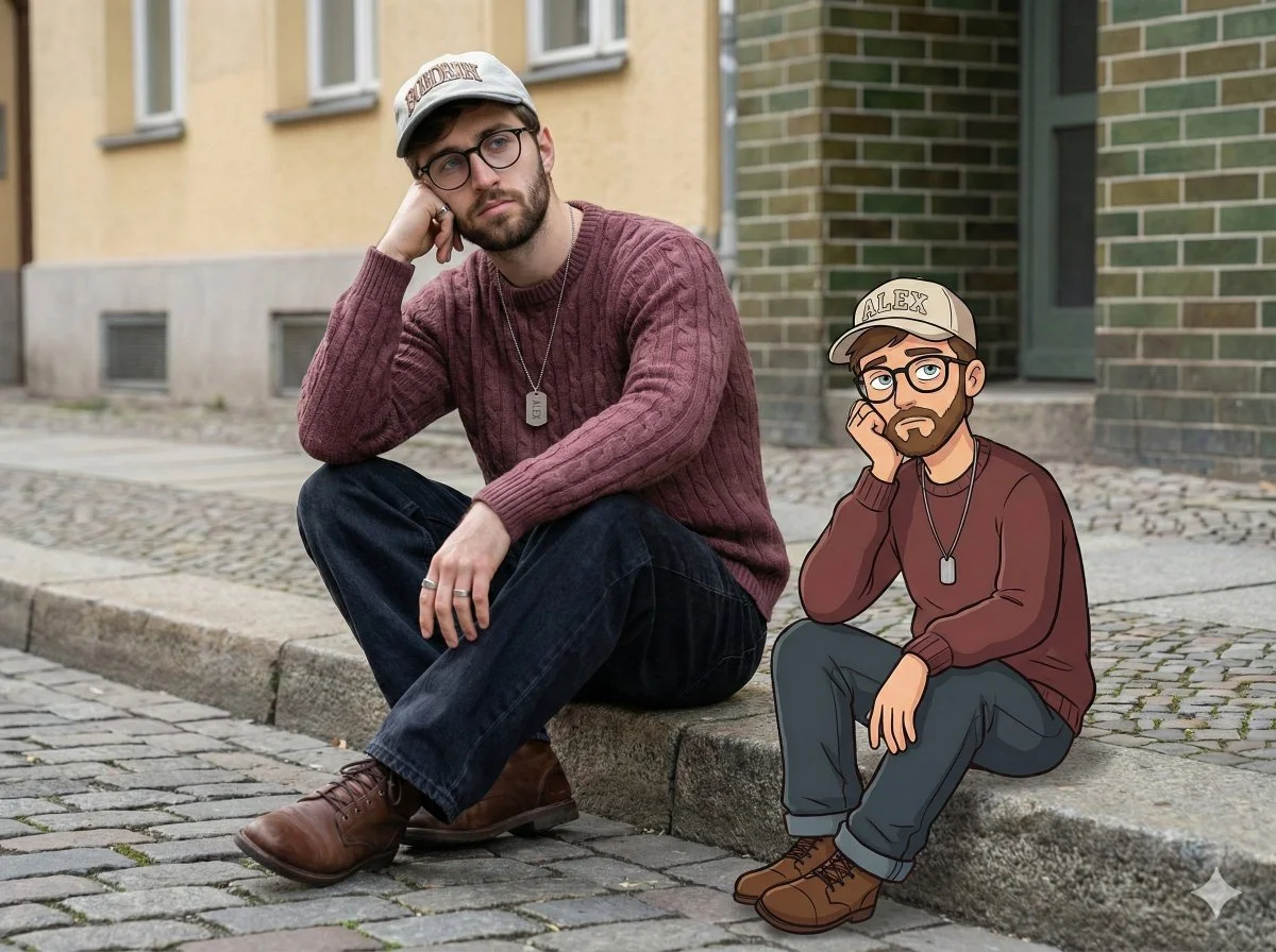 Urban Reflections: A Dual Portrait of Self