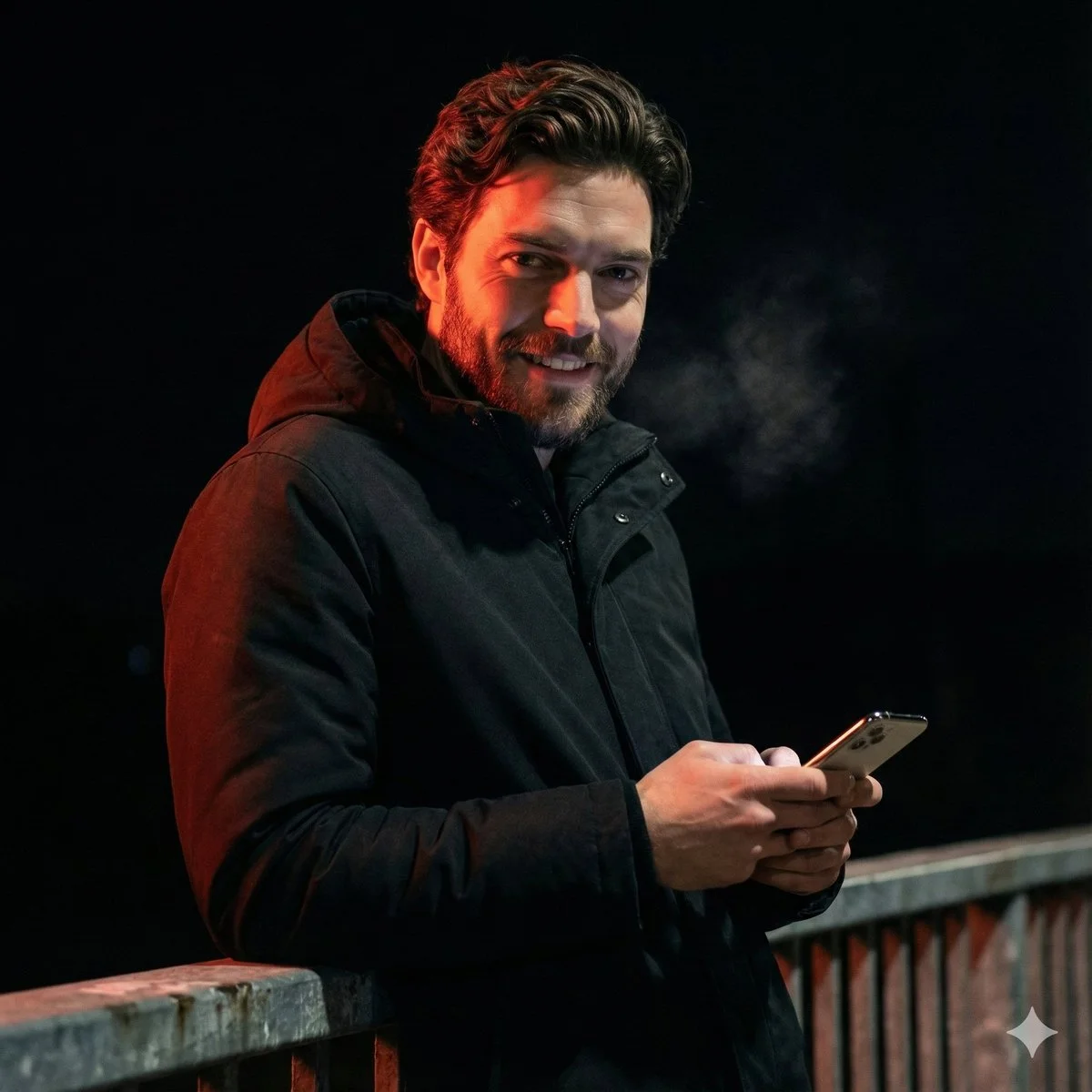 Urban Reflections: A Night in Contrast