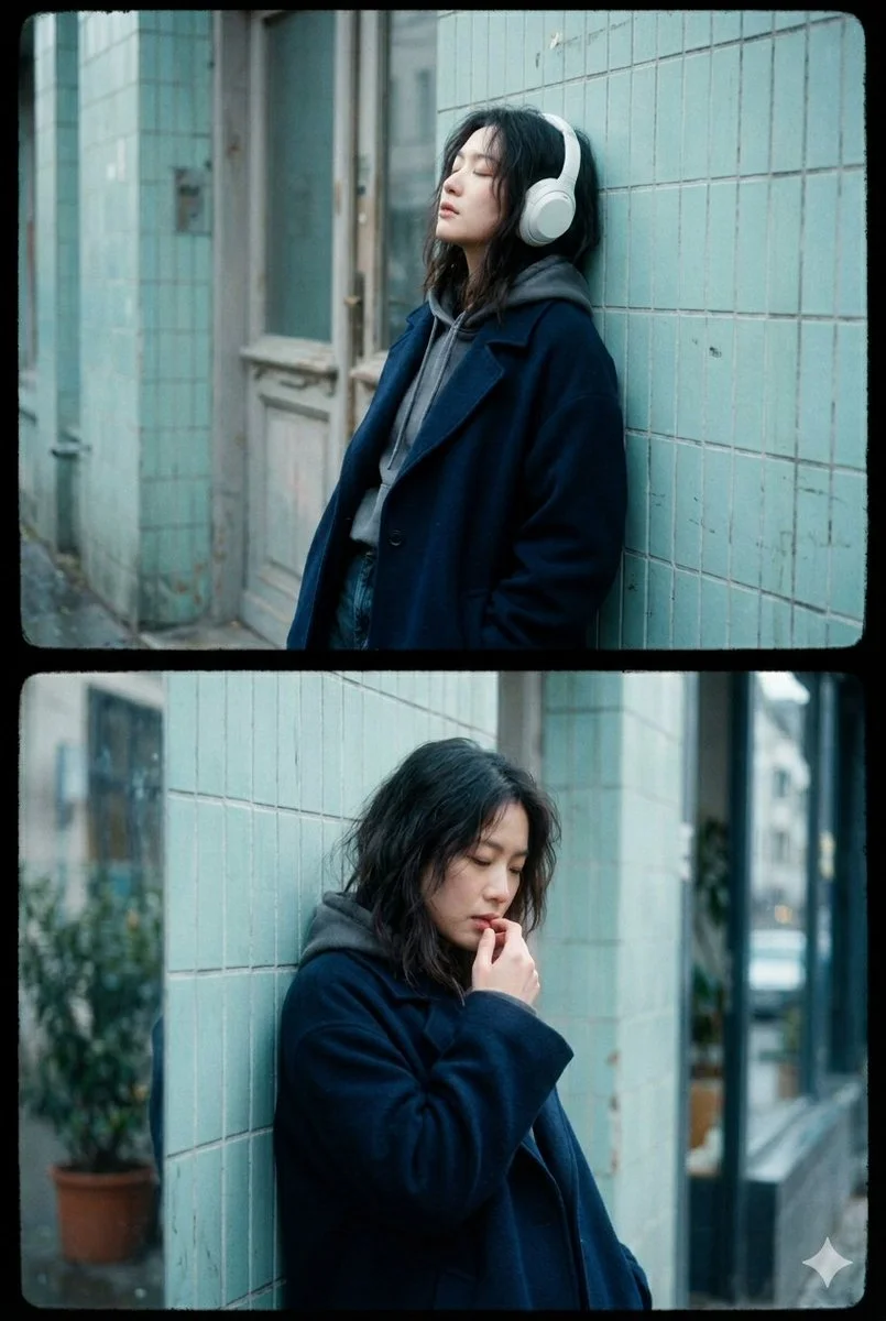 Urban Serenity: A 35mm Portrait of Quiet Reflection