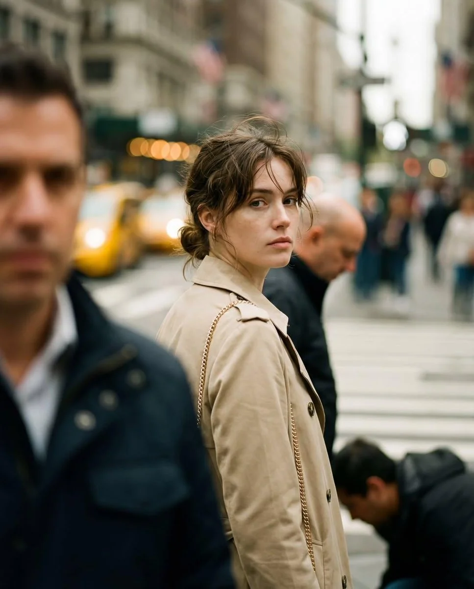 Urban Serenity: A Candid Moment in the City