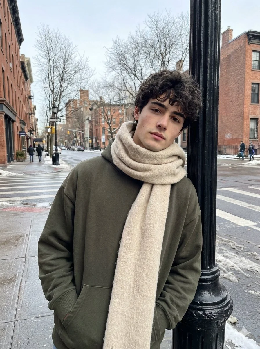 Urban Winter Vibes: A Candid Street Portrait