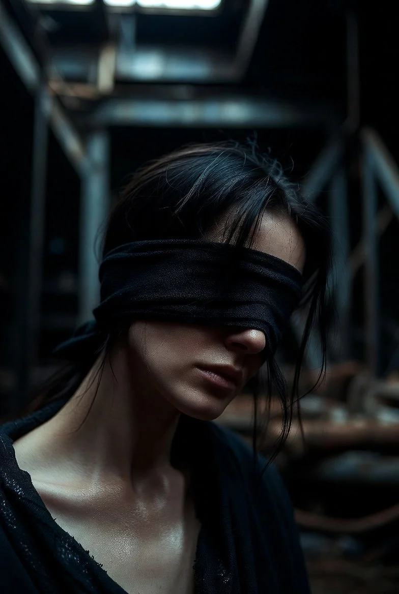 Veiled in Shadows: A Portrait of Mystery