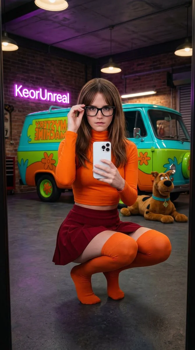 Velma Cosplay Vibes with Emma Watson!