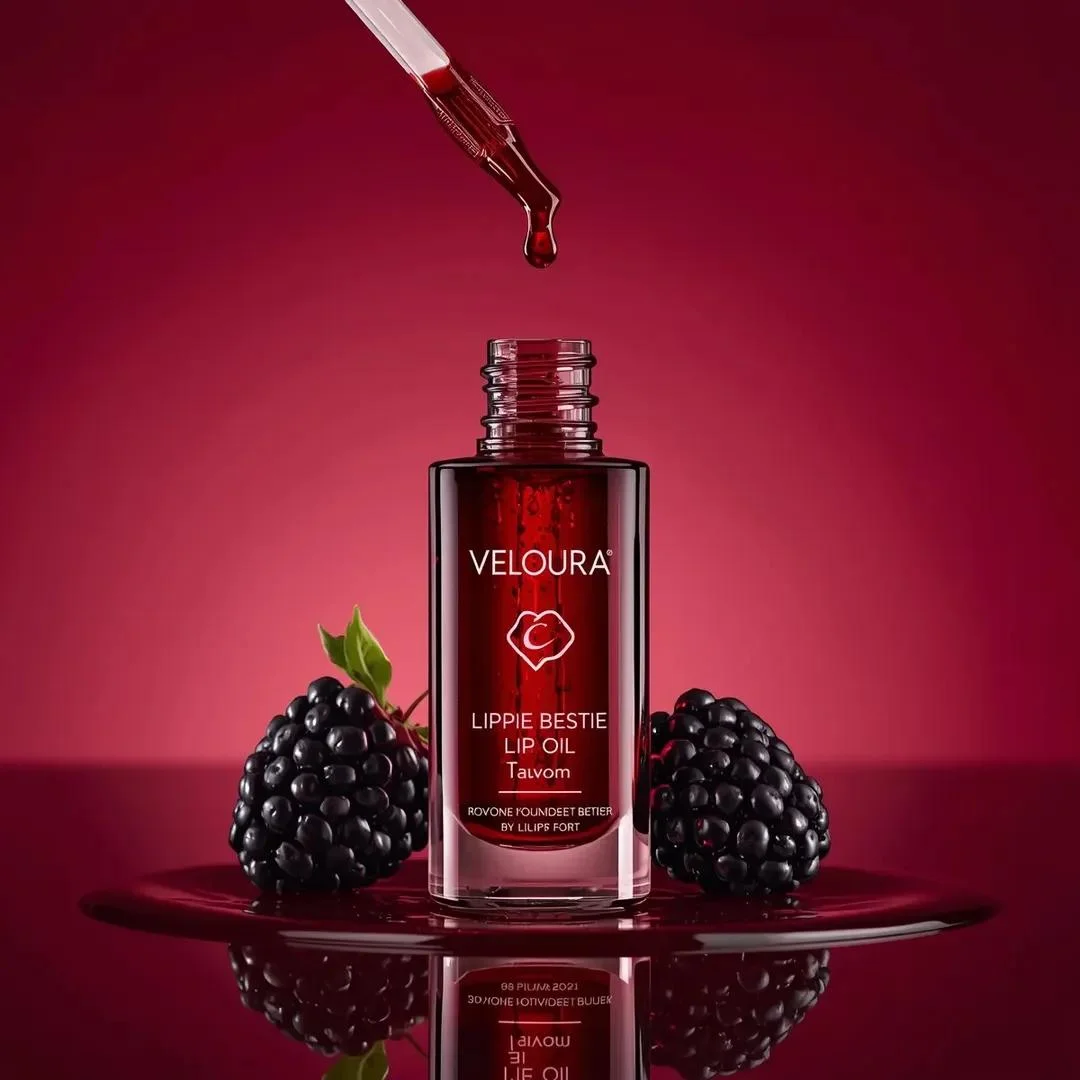 Veloura Lippie Bestie Lip Oil Captured in Stunning Detail