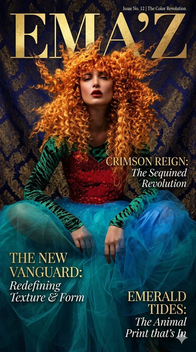 Vibrance and Elegance: A High-Fashion Aesthetic