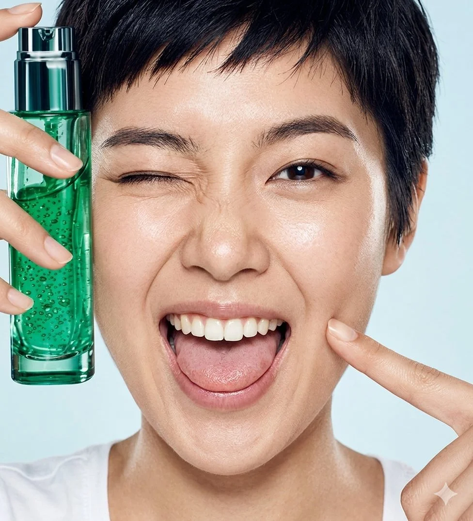 Vibrant Beauty Unleashed: Playful Charm in Every Wink