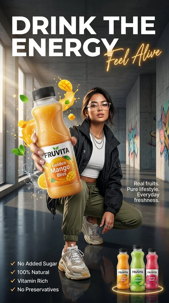 Vibrant Premium Lifestyle Juice Scene