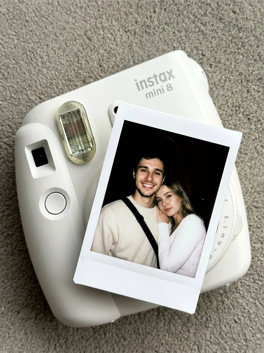 Vintage Polaroid Moment with a Soft Glow