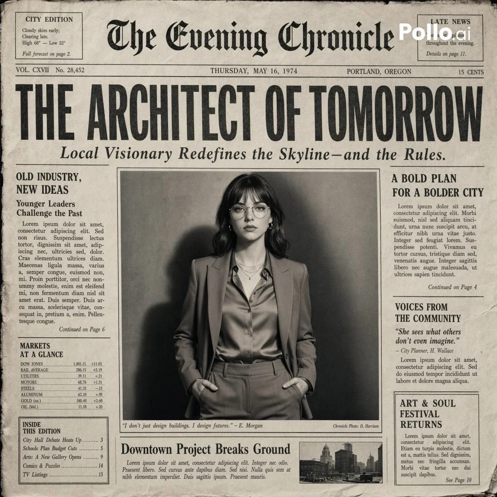 Vintage Vibes: A Timeless Newspaper Design