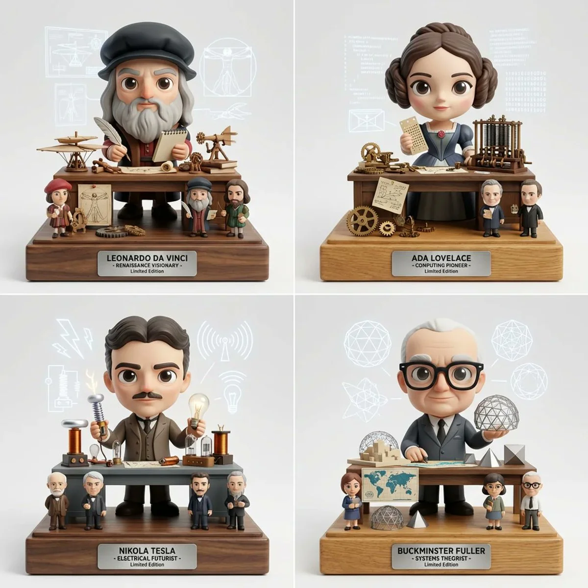 Visionary Legends in Designer Vinyl Dioramas