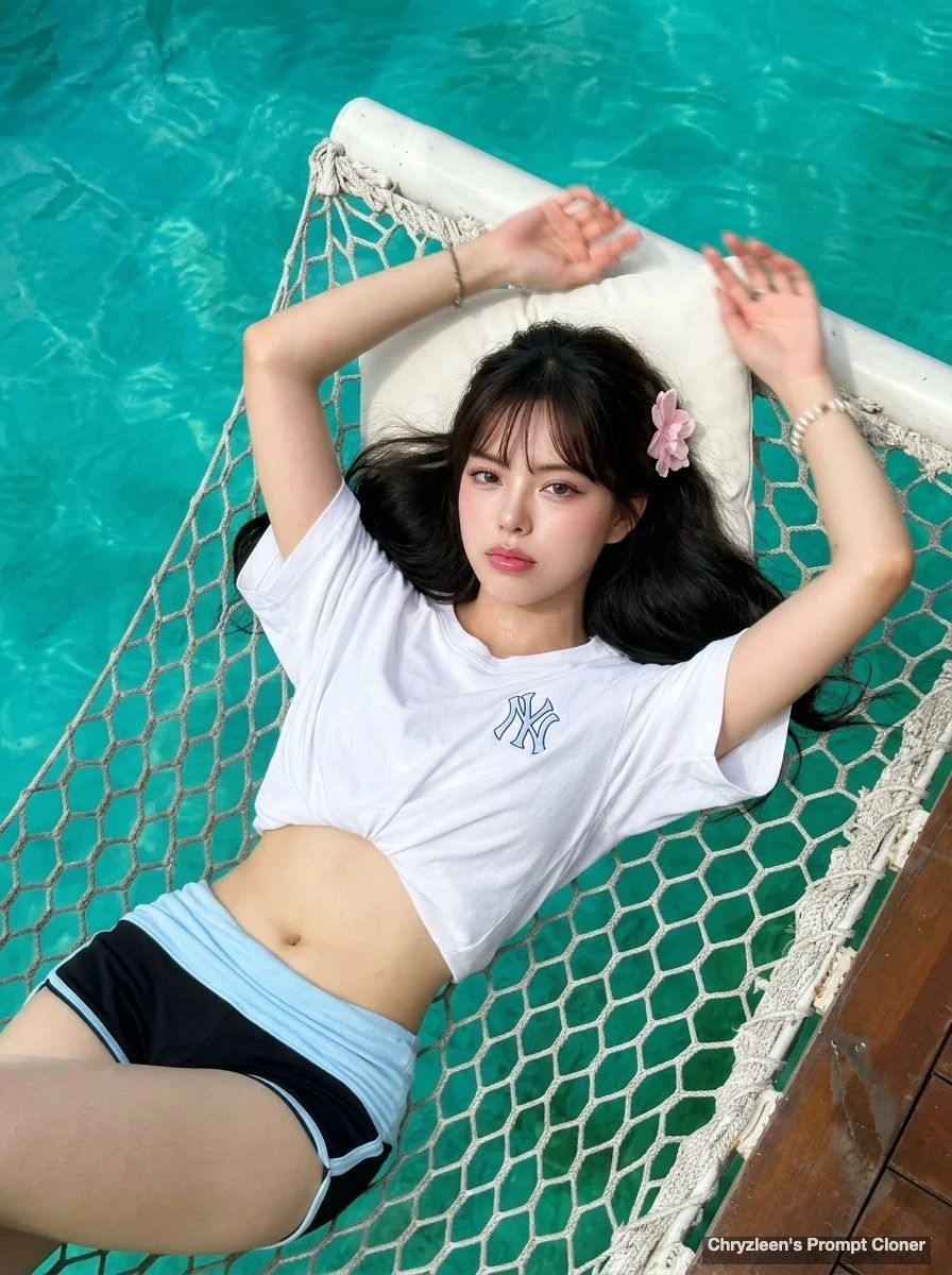 Vivid Hammock Serenity Over Turquoise Waters