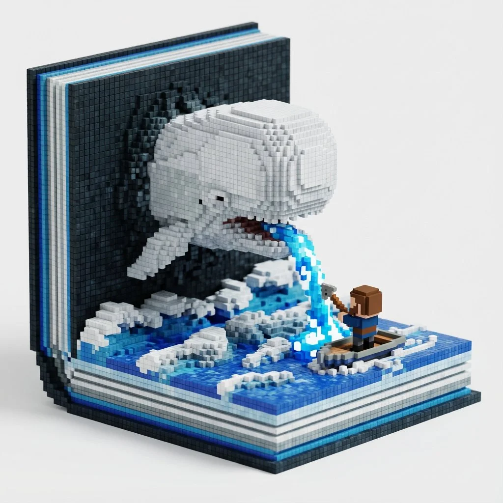 Voxel Odyssey: A Book Nook Adventure