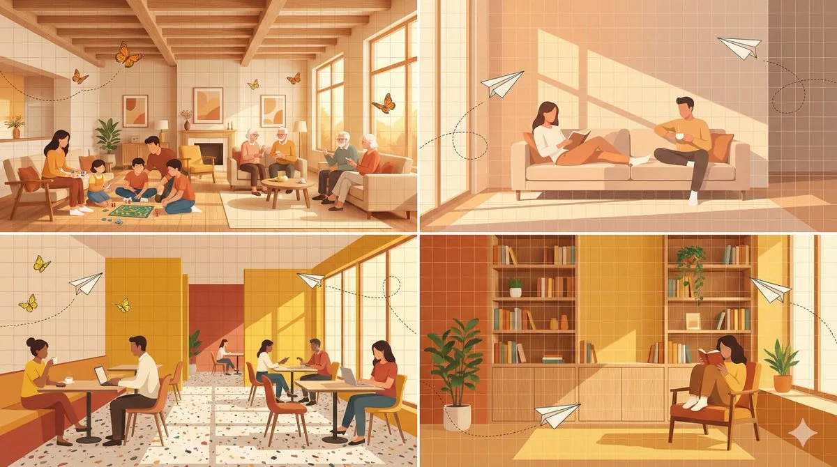 Warmth in Every Corner: A Cozy Collage