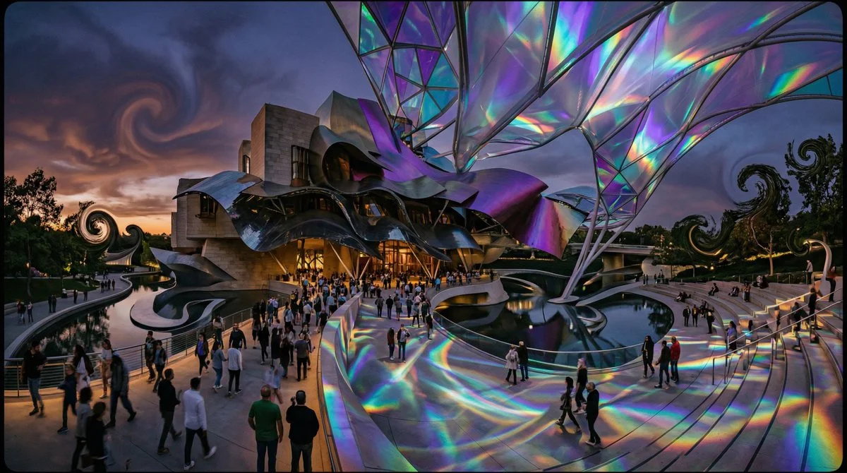 Warped Architecture in a Dreamlike Venue