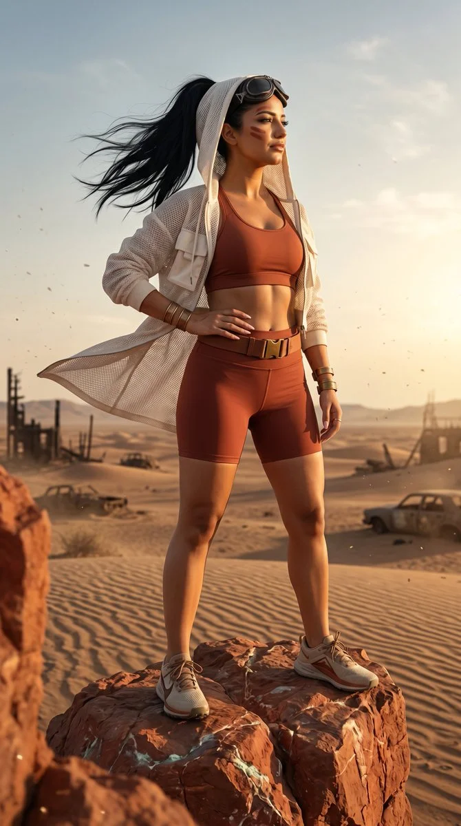 Wasteland Warrior: A Commanding Presence in the Desert