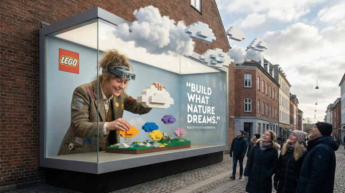 When Clouds Become LEGO: A Whimsical 3D Marvel