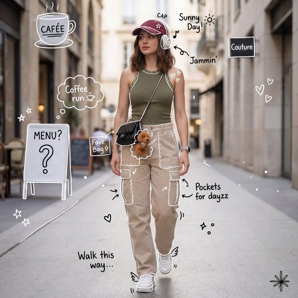 Whimsical Banana Doodles