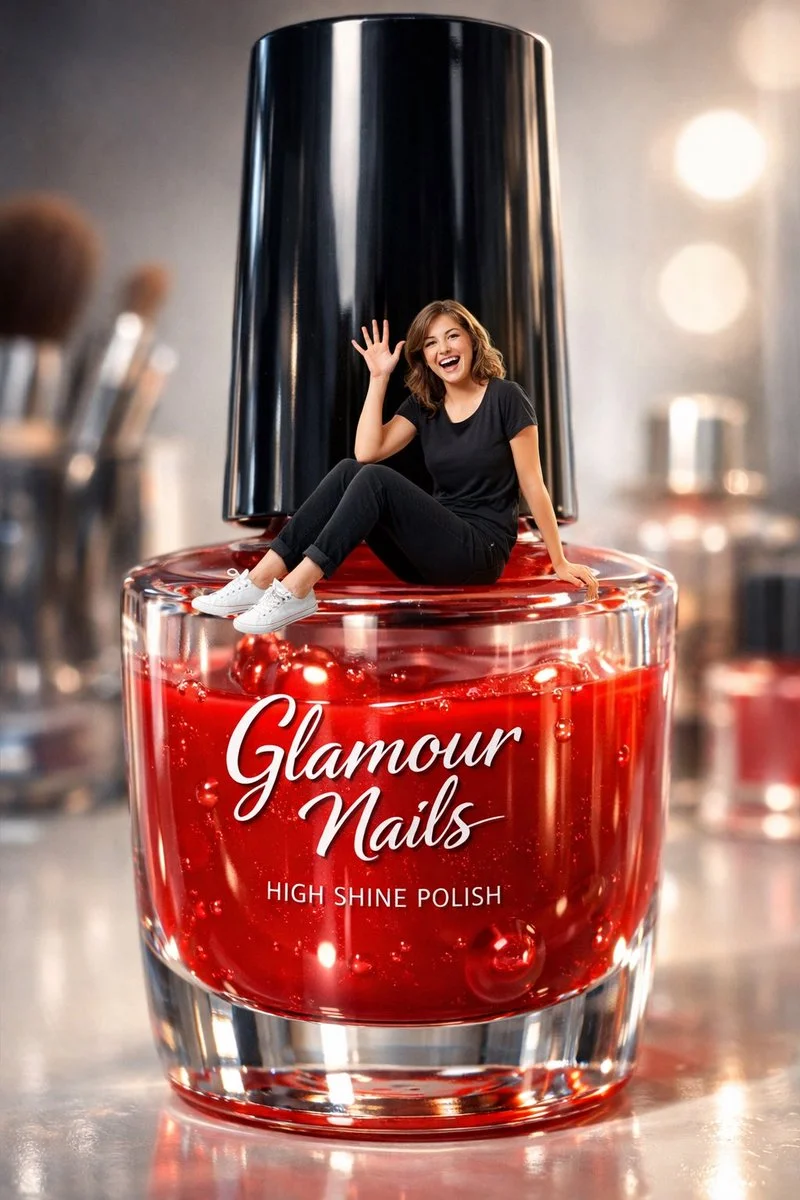 Whimsical Beauty in a Giant Nail Polish World