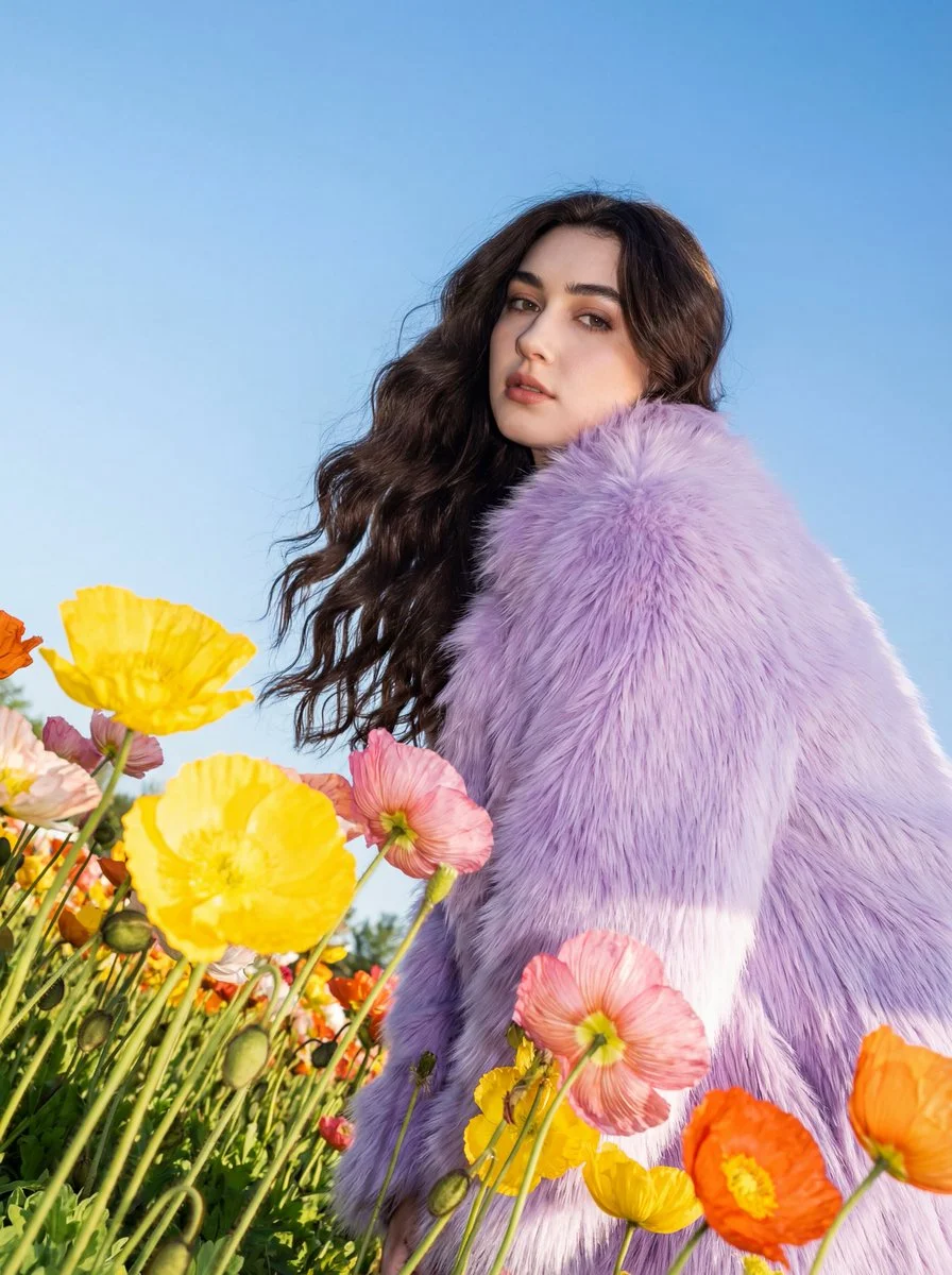 Whimsical Chic in a Flower Wonderland