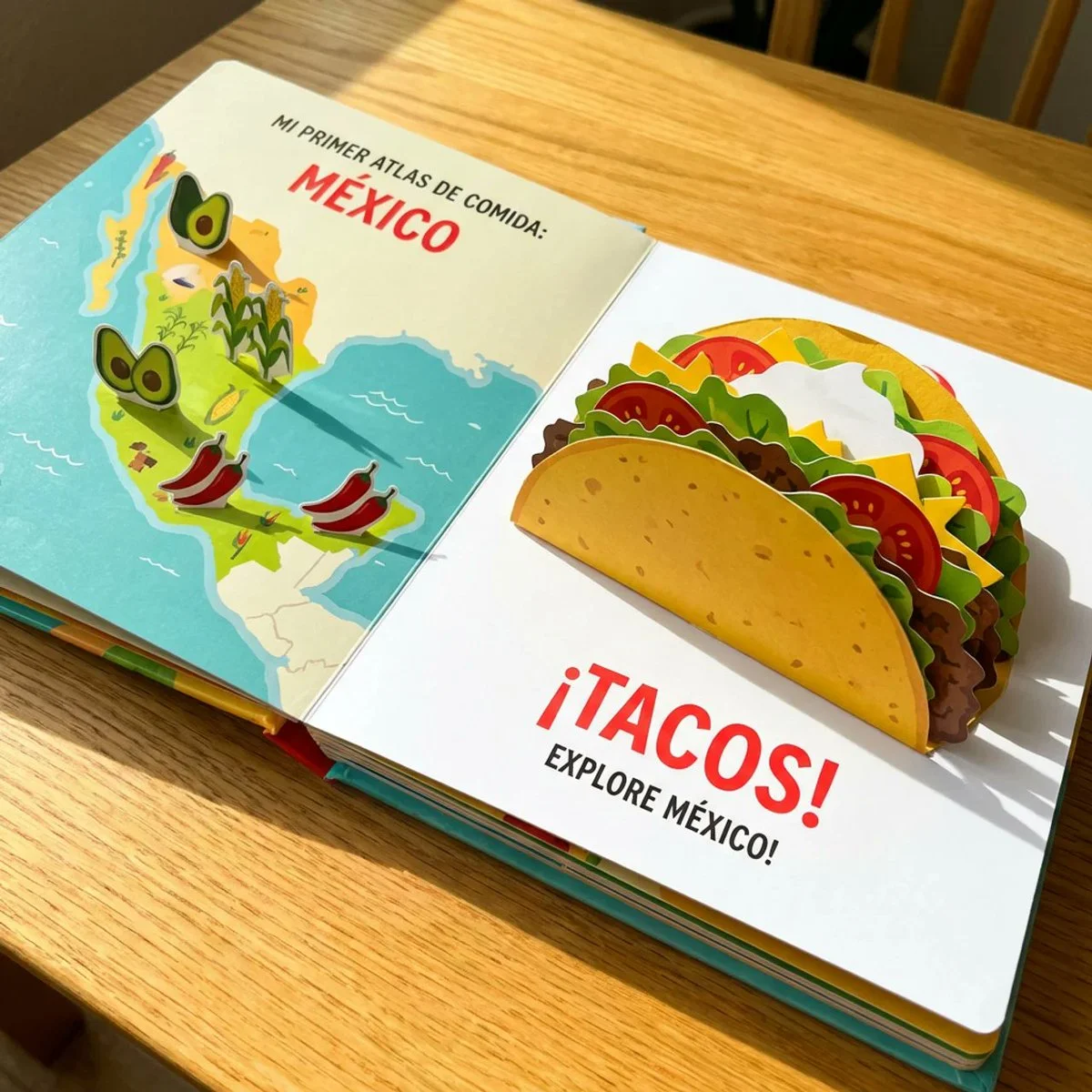 Whimsical Child’s Atlas Celebrating Mexican Tacos