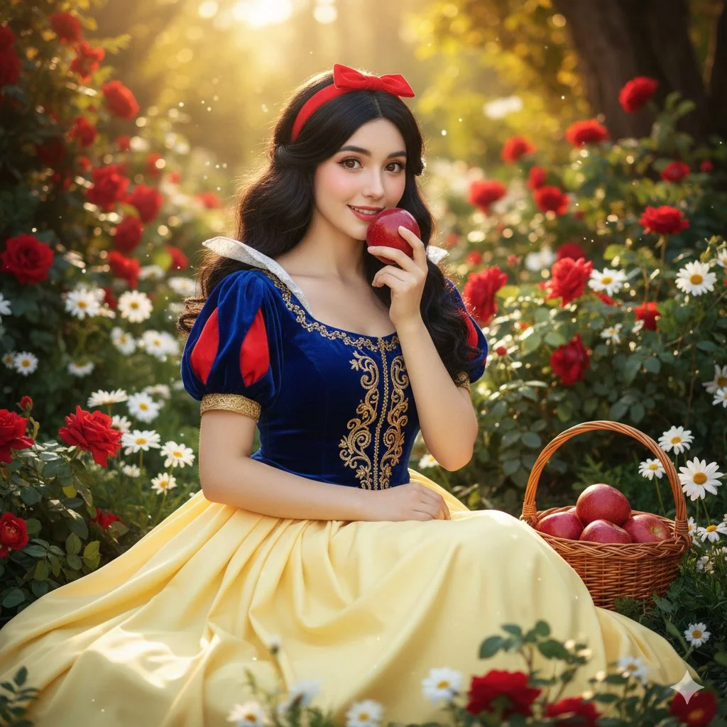 Whimsical Elegance: A Snow-White Dreamscape