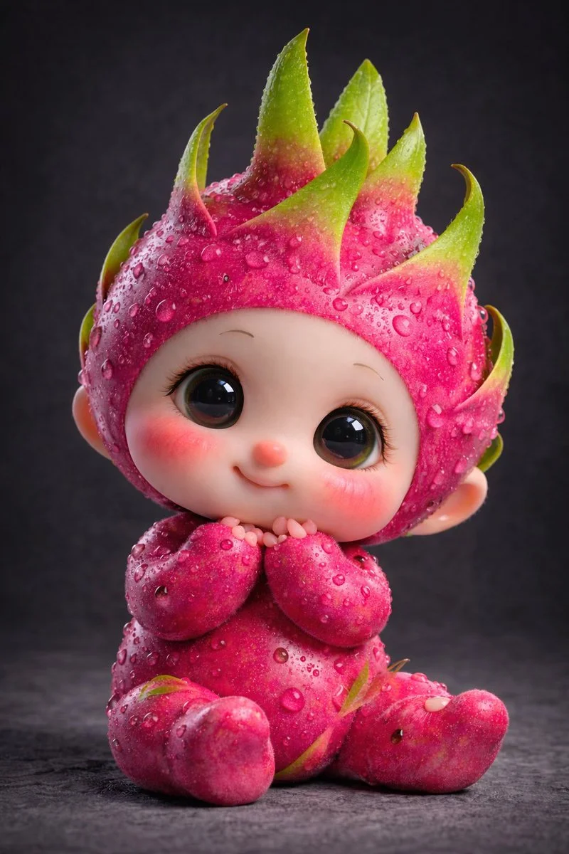 Whimsical Fruit Babies: A 3D Clay Adventure