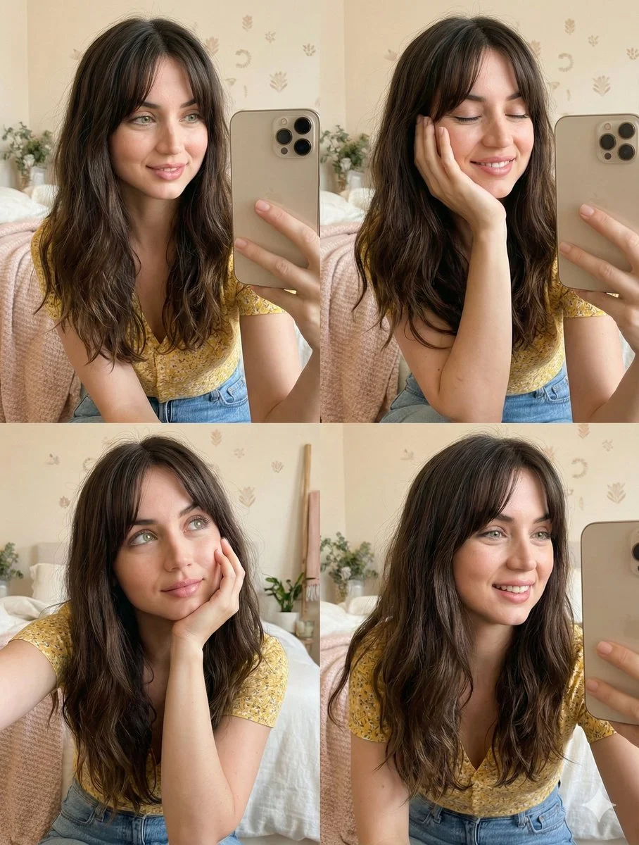 Whimsical Portrait Collage: A Day in Soft Tones