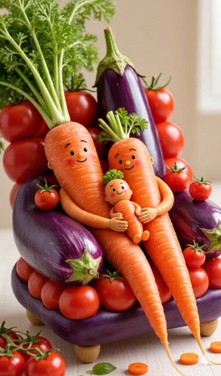 Whimsical Veggie Sculptures in Stunning Detail