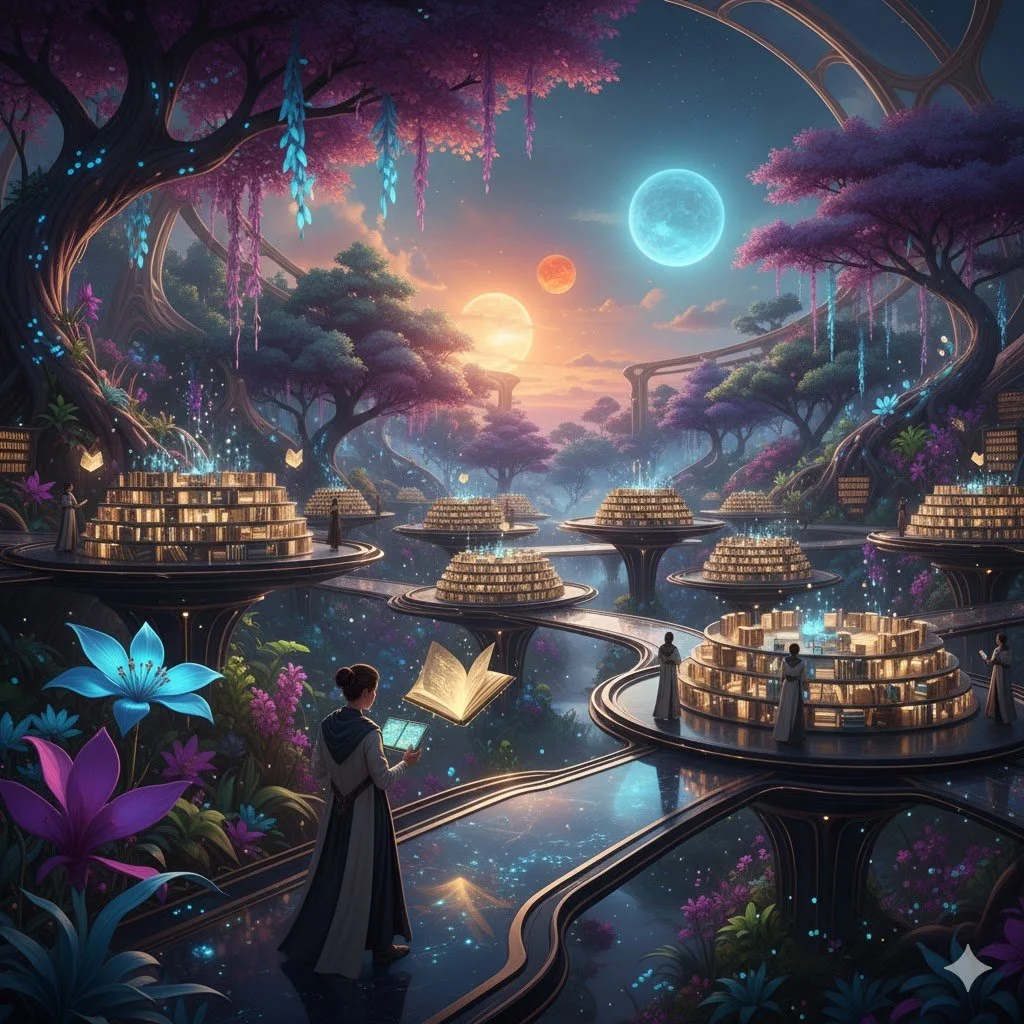 Whimsical Wonders: Libraries and Underwater Cities