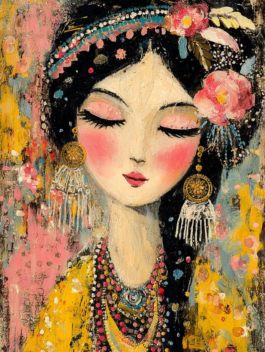 Whispers of Bohemia: A Dreamlike Portrait