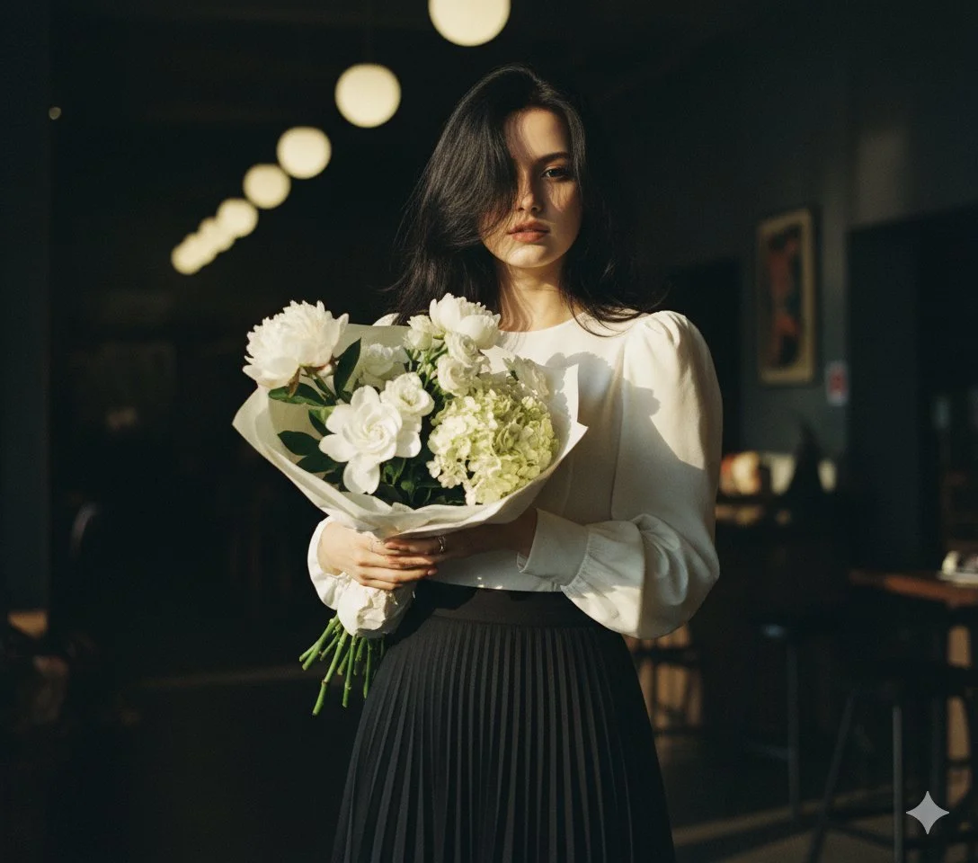 Whispers of Elegance: A Portrait in Soft Hues