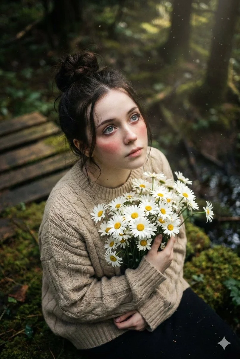 Whispers of Innocence: A Dreamy Forest Encounter