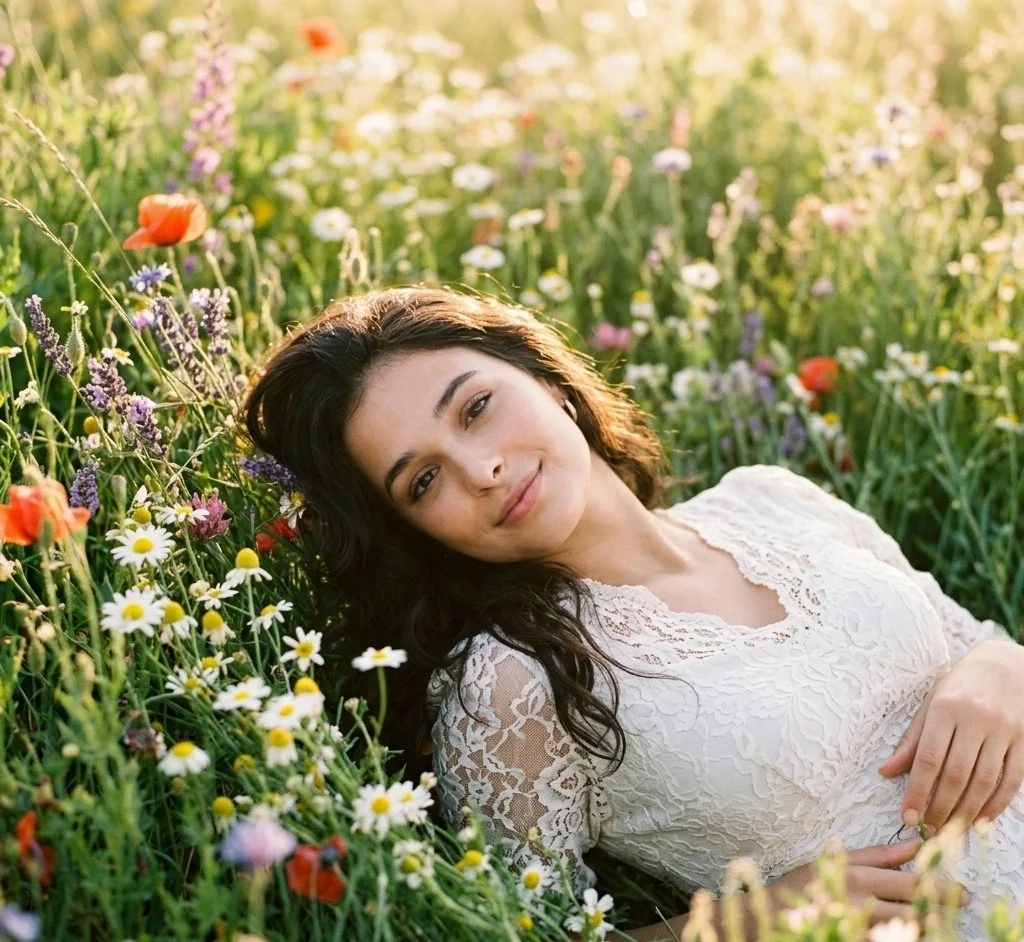 Whispers of Nature: A Portrait in Wildflowers