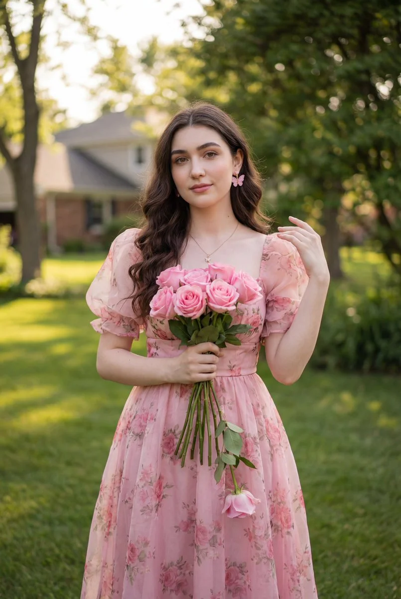 Whispers of Romance in a Garden Portrait