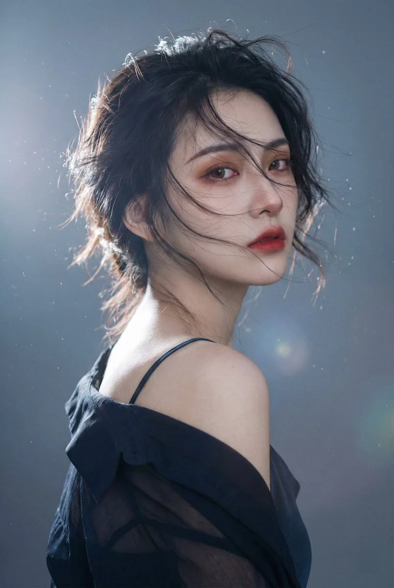 Whispers of Sadness: A Dreamy Portrait