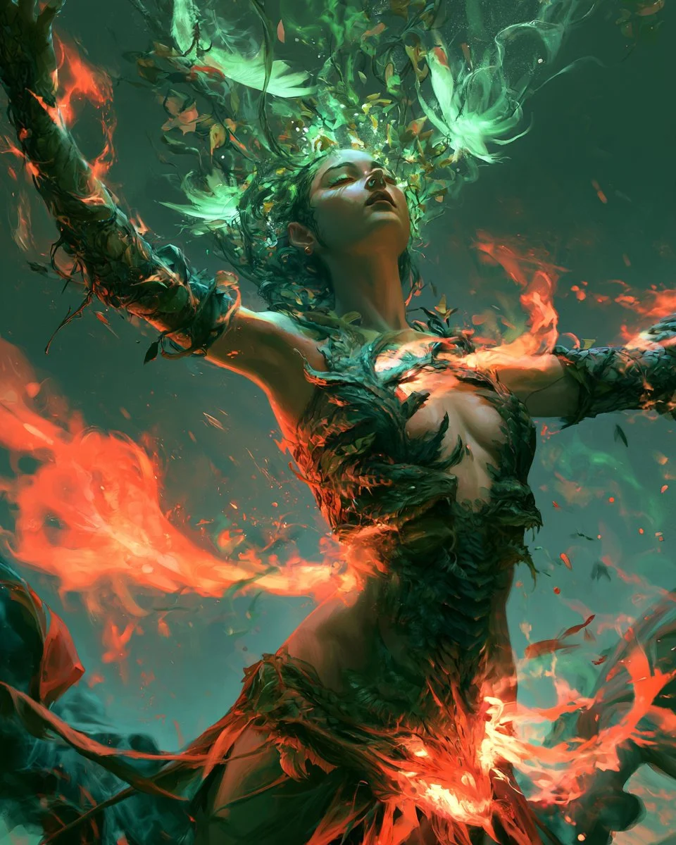 Wild Magic Transformation Unleashes Primal Beauty and Spectral Forms