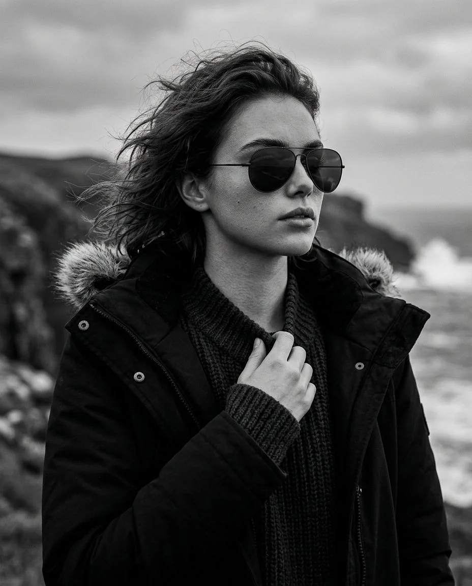 Wind-Swept Noir Wanderer