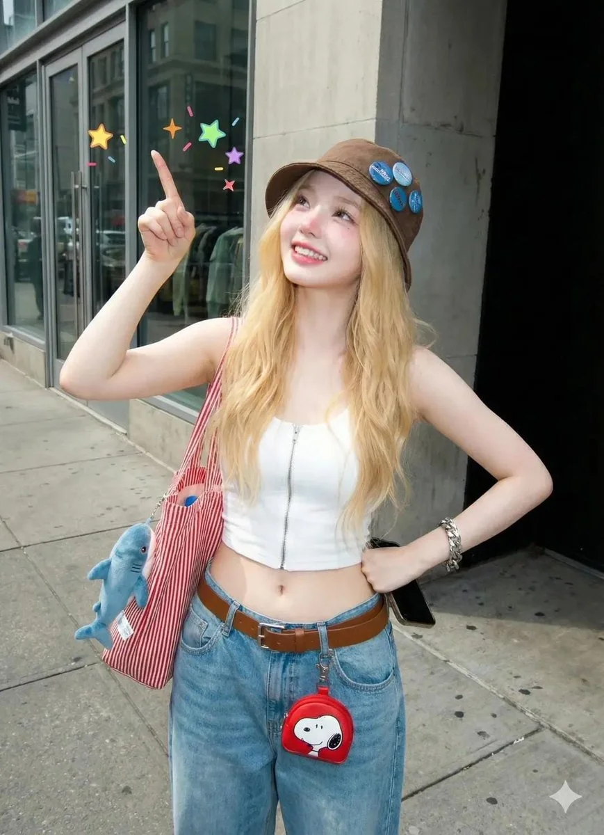 Wink, Peace, and Style: A Day in the Sun